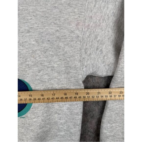 Sesame Street Sweatshirt Women's Medium Grey Elmo Long Sleeve Crew Neck Pullover - Picture 7 of 9